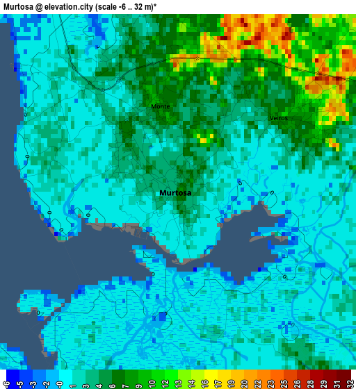 Murtosa elevation map