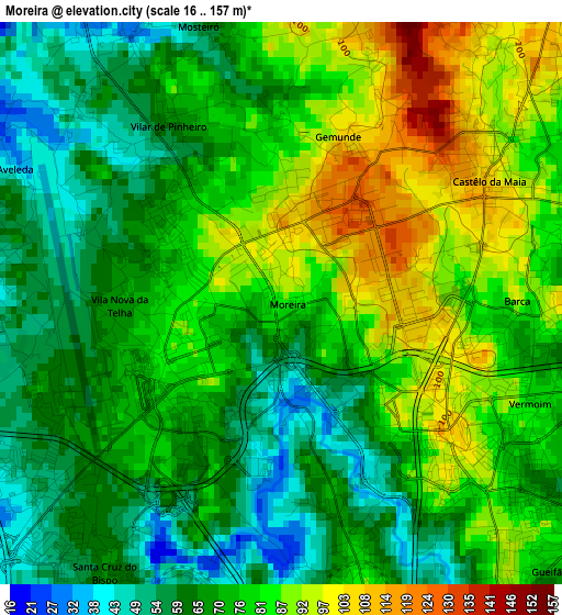 Moreira elevation map