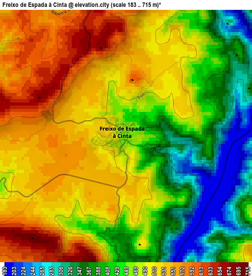Freixo de Espada à Cinta elevation map
