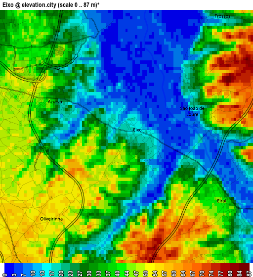 Eixo elevation map