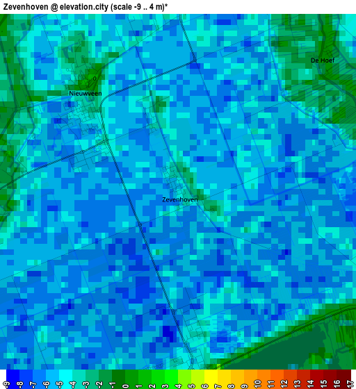 Zevenhoven elevation map