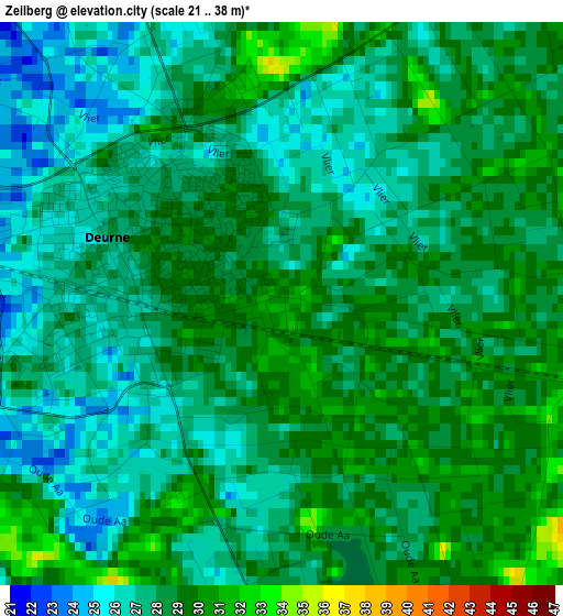 Zeilberg elevation map