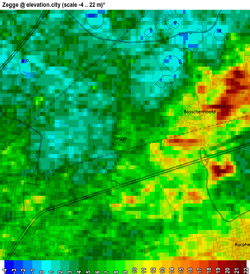 Zegge elevation map