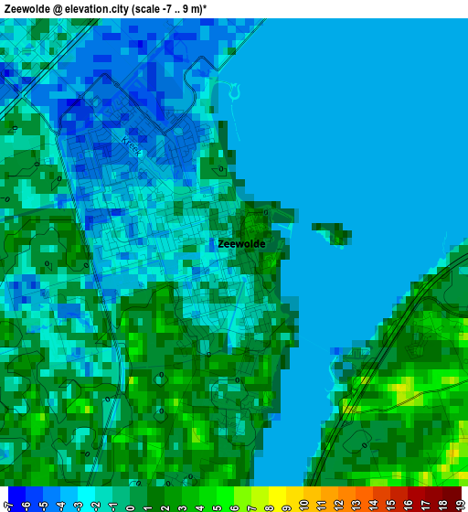 Zeewolde elevation map