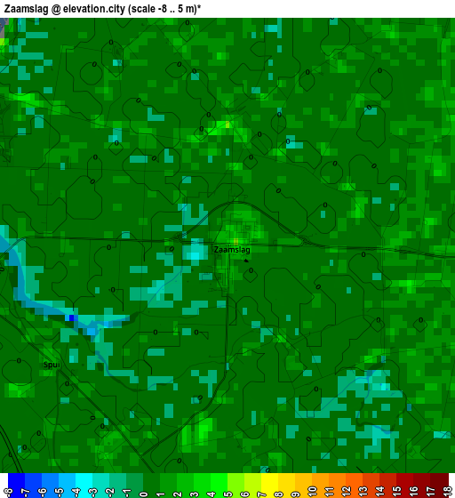 Zaamslag elevation map