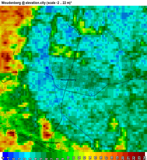 Woudenberg elevation map