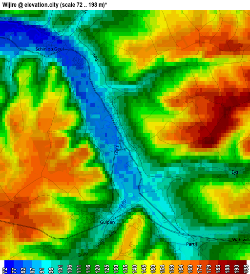 Wijlre elevation map