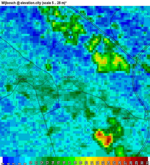 Wijbosch elevation map