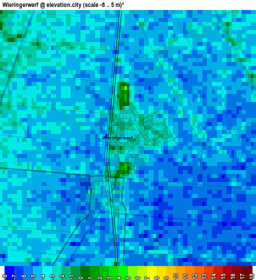 Wieringerwerf elevation map