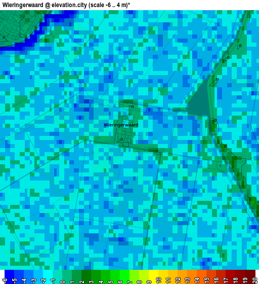 Wieringerwaard elevation map