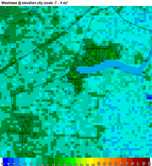 Westmaas elevation map