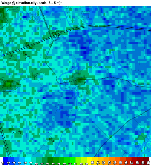 Warga elevation map