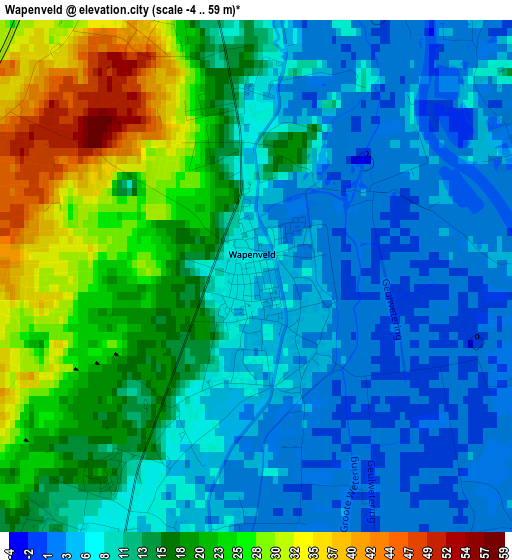 Wapenveld elevation map