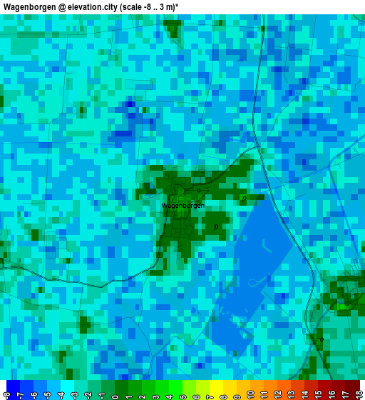 Wagenborgen elevation map