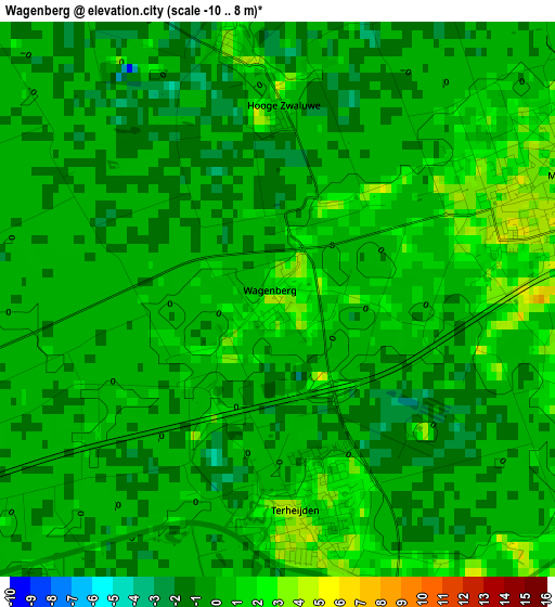 Wagenberg elevation map