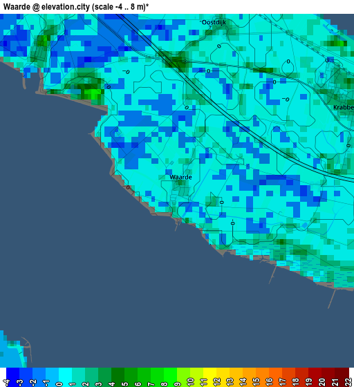 Waarde elevation map