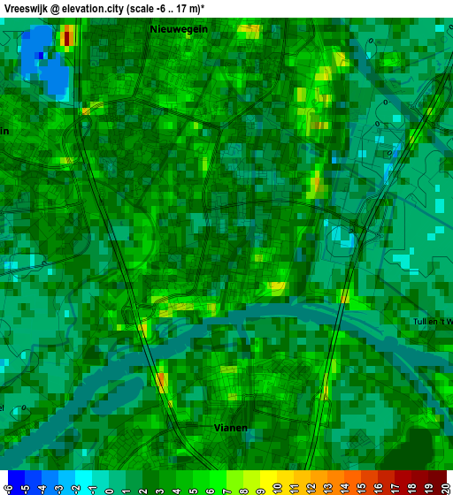 Vreeswijk elevation map