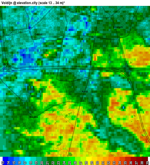 Voldijn elevation map