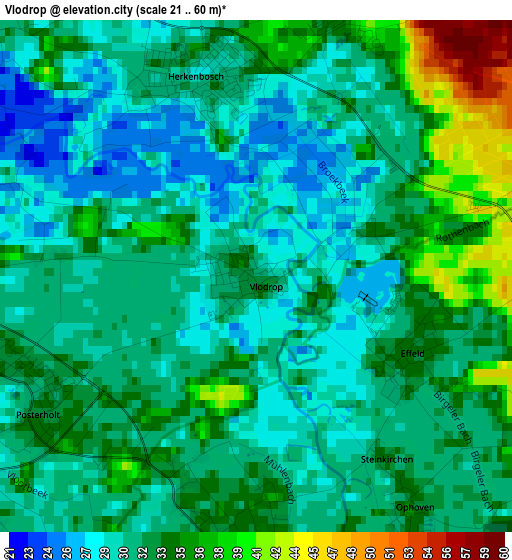 Vlodrop elevation map