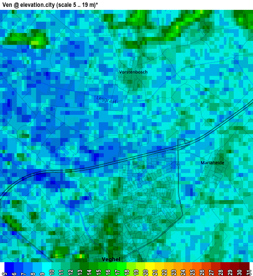 Ven elevation map