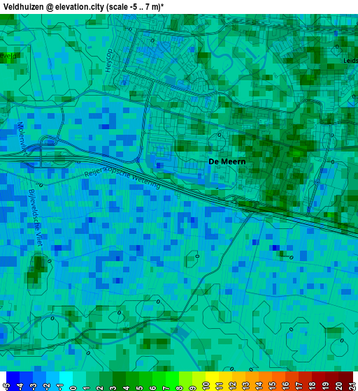 Veldhuizen elevation map