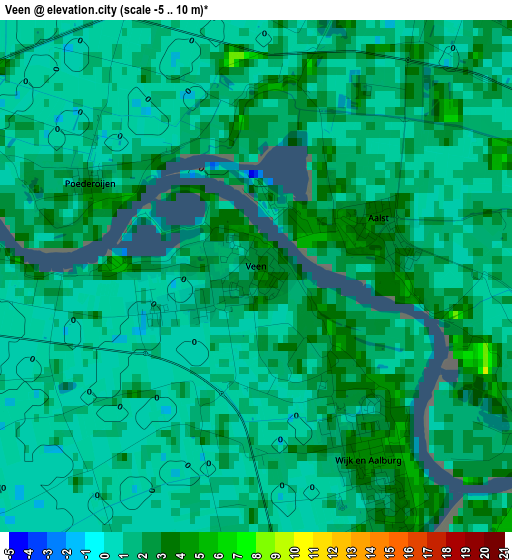 Veen elevation map