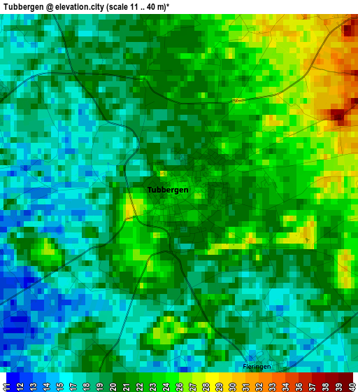 Tubbergen elevation map