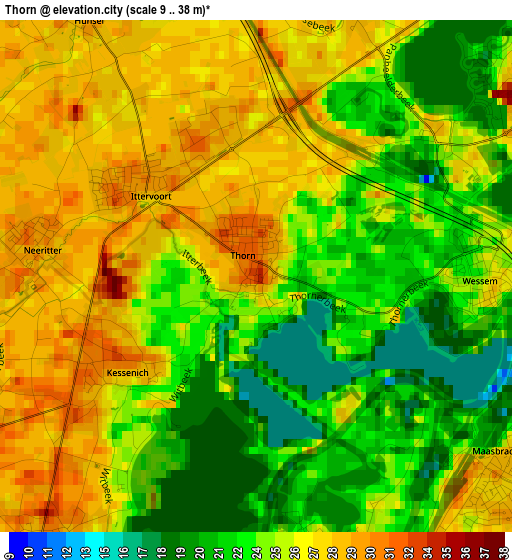 Thorn elevation map