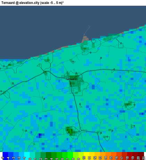 Ternaard elevation map