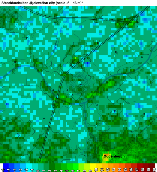 Standdaarbuiten elevation map