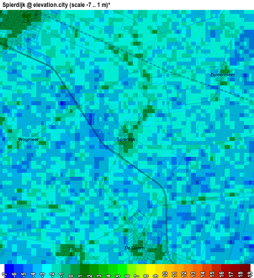 Spierdijk elevation map