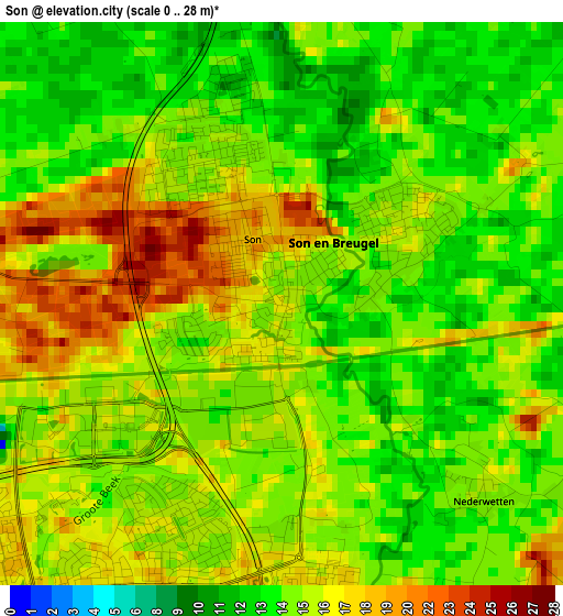 Son elevation map