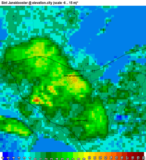 Sint Jansklooster elevation map