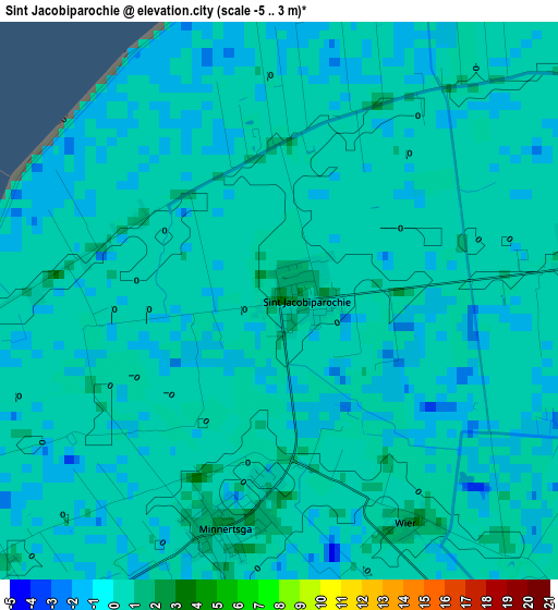 Sint Jacobiparochie elevation map