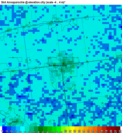 Sint Annaparochie elevation map