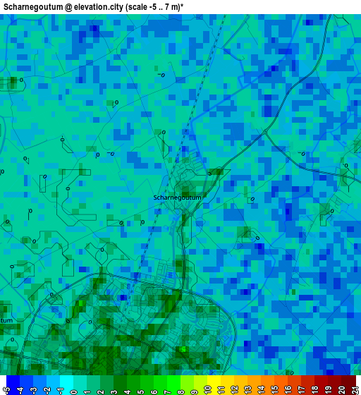 Scharnegoutum elevation map