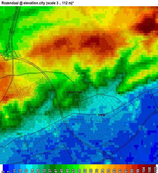 Rozendaal elevation map