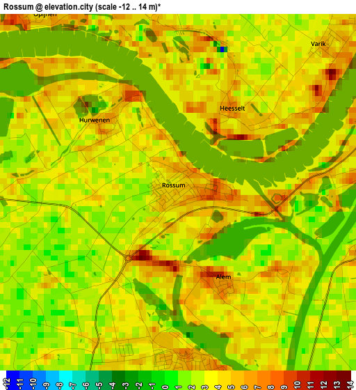 Rossum elevation map