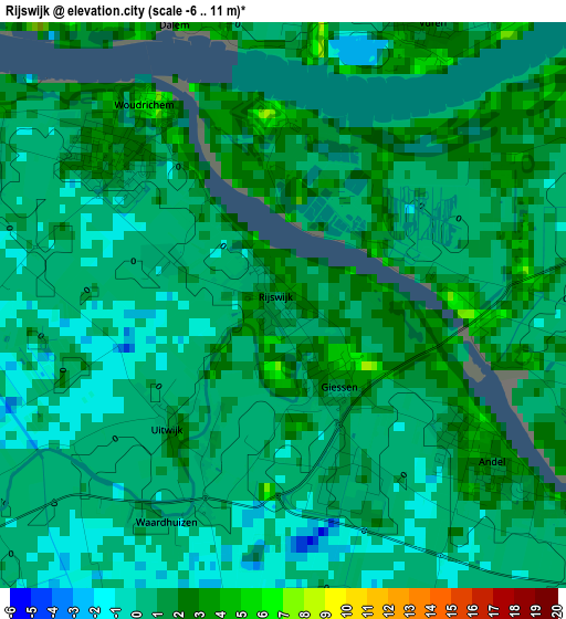 Rijswijk elevation map