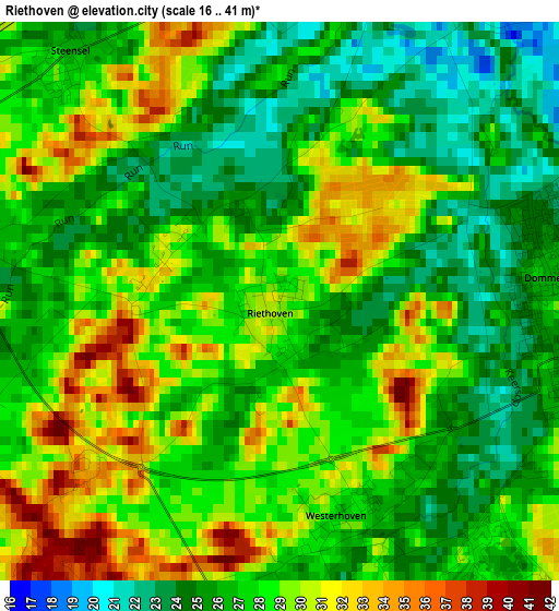 Riethoven elevation map