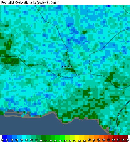 Poortvliet elevation map