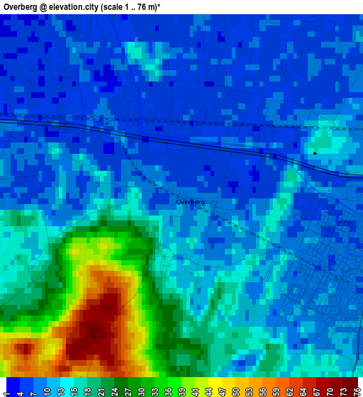 Overberg elevation map