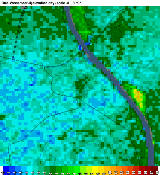 Oud-Vossemeer elevation map