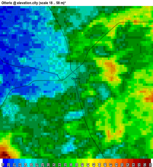 Otterlo elevation map