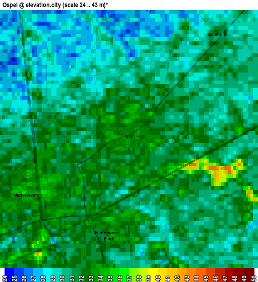 Ospel elevation map