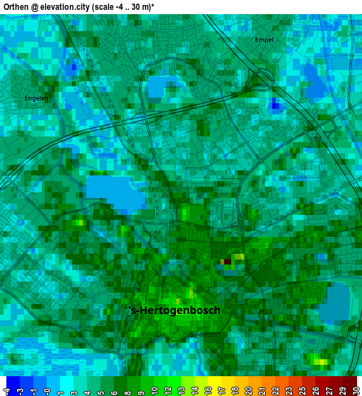 Orthen elevation map