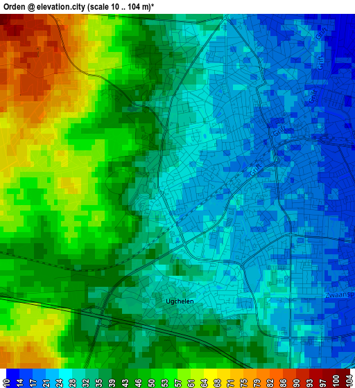 Orden elevation map