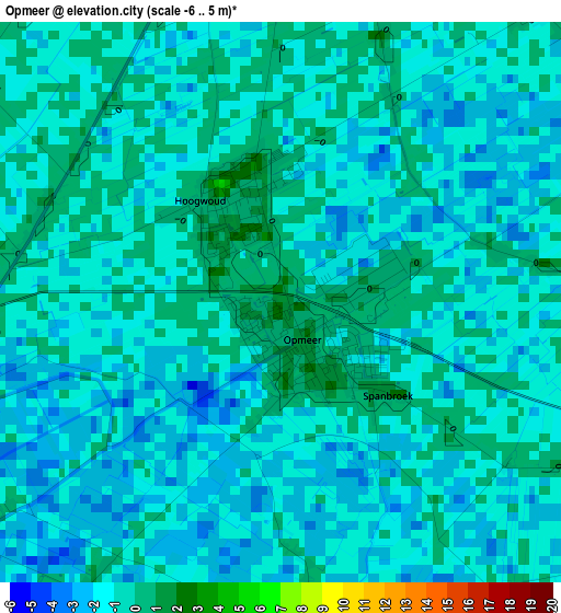 Opmeer elevation map