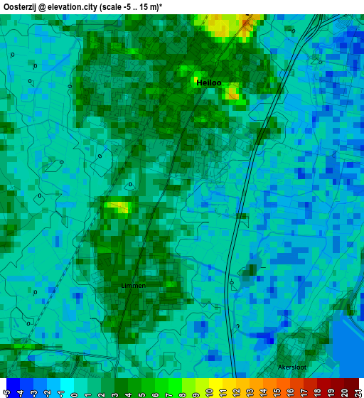 Oosterzij elevation map