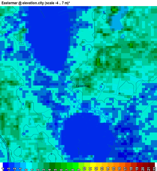 Eastermar elevation map